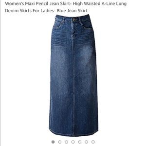 Jean skirt 14